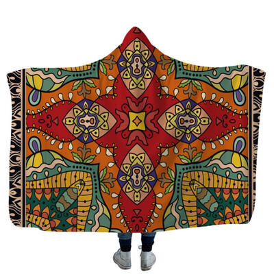 Mandala Flower Printed Wearable Blanket Double-Sided Plush Hooded Blanket Super Soft Throw Wrap Cloak Cape Travel Mantle
Mandala Flower Printed Wearable Blanket Double-Sided Plush Hooded Blanket Super Soft Throw Wrap Cloak Cape Travel Mantle