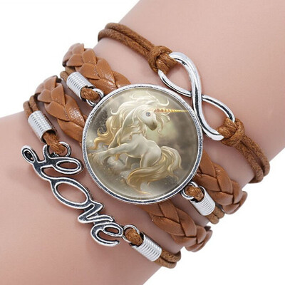 Cute Unicorn Bracelet Handmade Rainbow Unicorn Sparkly Charm Bracelet Infinity Love Charm Bangles Best Gift for Girls&Womens
Cute Unicorn Bracelet Handmade Rainbow Unicorn Sparkly Charm Bracelet Infinity Love Charm Bangles Best Gift for Girls&Womens