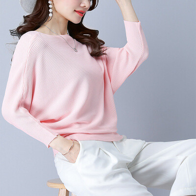 Autumn Women Batwing Sweaters O Neck Pullovers Loose Knitted Female Jumpers Tops New Arrival Striped Pullovers&Sweaters
Autumn Women Batwing Sweaters O Neck Pullovers Loose Knitted Female Jumpers Tops New Arrival Striped Pullovers&Sweaters