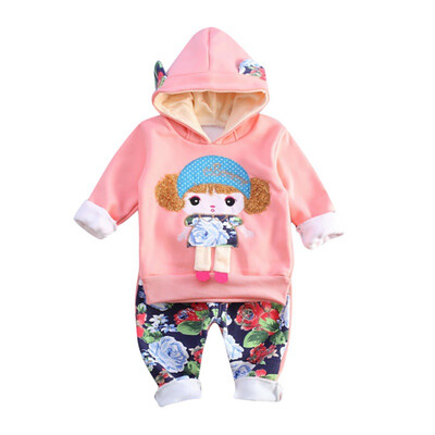 Baby Girls Long Sleeve Cartoon Print Autumn Hoodie Thicken Sweatshirt TopsFloral Pants Casual Costume Set
Baby Girls Long Sleeve Cartoon Print Autumn Hoodie Thicken Sweatshirt TopsFloral Pants Casual Costume Set