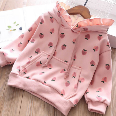 1-7T Children Clothes Autumn Plus Velvet Baby Girls Strawberry Print Sweater Long Sleeves Casual Hat Collar Sweet Tops
1-7T Children Clothes Autumn Plus Velvet Baby Girls Strawberry Print Sweater Long Sleeves Casual Hat Collar Sweet Tops