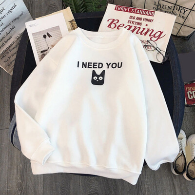 Autumn Winter New Round Neck Thick Sweatshirts Long-sleeved Cat Eye Letter Pattern Cothes Women & Couples
Autumn Winter New Round Neck Thick Sweatshirts Long-sleeved Cat Eye Letter Pattern Cothes Women & Couples
