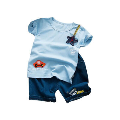 Summer Baby Boys Clothes Short Sleeve Car Star Print Tops Blouse T-shirtsDenim Shorts Pants Casual Outfits Sets
Summer Baby Boys Clothes Short Sleeve Car Star Print Tops Blouse T-shirtsDenim Shorts Pants Casual Outfits Sets