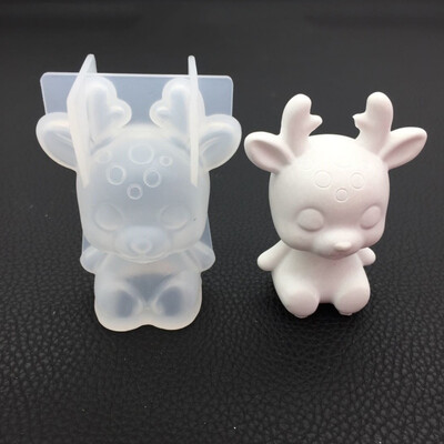 New Silicone Sika Deer Mold 3D Stereoscopic Animals Casting For Handmade DIY Crafts Food Grade Quality
New Silicone Sika Deer Mold 3D Stereoscopic Animals Casting For Handmade DIY Crafts Food Grade Quality