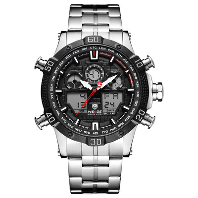 WEIDE WH6901 Quartz Digital Electronic Watch Dual Time Month Date Week Second Minute Hour Display 3ATM Waterproof Timer Business
WEIDE WH6901 Quartz Digital Electronic Watch Dual Time Month Date Week Second Minute Hour Display 3ATM Waterproof Timer Business