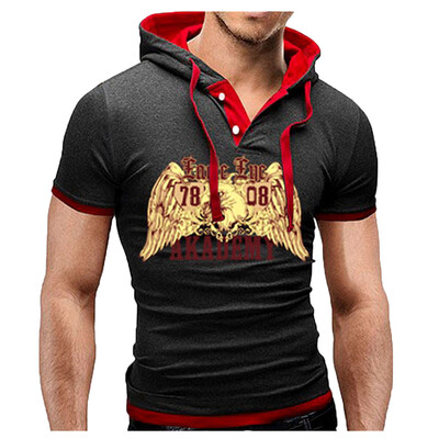 Toponeto Summer mens fashion comfortable casual hooded stitching printed short sleeves
Toponeto Summer mens fashion comfortable casual hooded stitching printed short sleeves