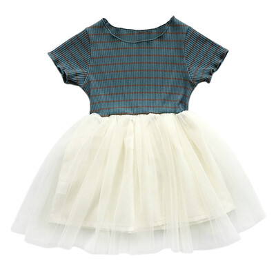 Summer Baby Girl Cute Striped Dresses Striped Short Sleeve Patchwork Mesh Dress Kids Toddler Girls Ball Gown Pincess Dress
Summer Baby Girl Cute Striped Dresses Striped Short Sleeve Patchwork Mesh Dress Kids Toddler Girls Ball Gown Pincess Dress