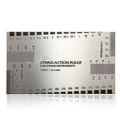Hot new For String Action Gauge Ruler Guide Setup Measuring Luthier for Guitar Bass Electric Fashion
Hot new For String Action Gauge Ruler Guide Setup Measuring Luthier for Guitar Bass Electric Fashion