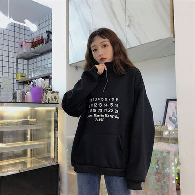 2018 Winter New Fashion Women Pullovers Tops Turtleneck Warm Number And Letters Printed Long Sleeve Sweatshirts Female Tracksuit
2018 Winter New Fashion Women Pullovers Tops Turtleneck Warm Number And Letters Printed Long Sleeve Sweatshirts Female Tracksuit