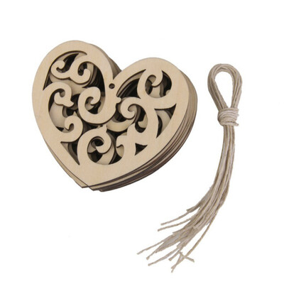 10PcsSet Hollow Out Heart Shape Wooden Slices Pendants With Strings Hanging Ornaments Wedding Valentines Day Party Decor
10PcsSet Hollow Out Heart Shape Wooden Slices Pendants With Strings Hanging Ornaments Wedding Valentines Day Party Decor