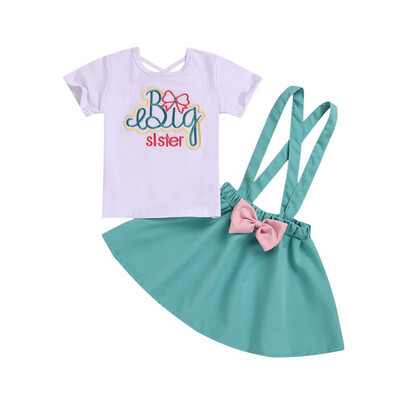 New Toddler Baby Girl Sets Short Sleeve Casual White Kids T-shirtBow Suspender Skirt Overalls Headband Outfits Set
New Toddler Baby Girl Sets Short Sleeve Casual White Kids T-shirtBow Suspender Skirt Overalls Headband Outfits Set