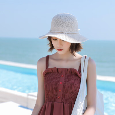 Korean version of summer Joker fisherman hat tie bow straw hat womens summer small fresh knit beach holiday visor
Korean version of summer Joker fisherman hat tie bow straw hat womens summer small fresh knit beach holiday visor