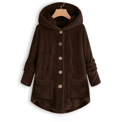 Toponeto Women Plus Size Button Plush Tops Hooded Loose Cardigan Wool Coat Winter Jacket
Toponeto Women Plus Size Button Plush Tops Hooded Loose Cardigan Wool Coat Winter Jacket