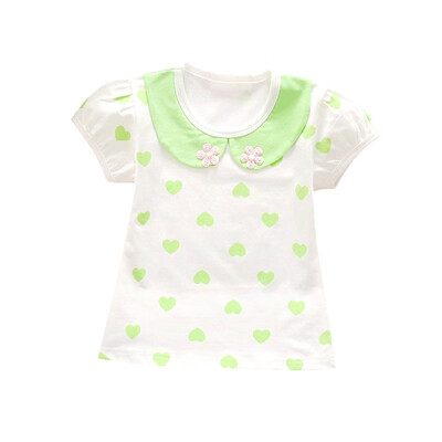 Baby Girls T-Shirt 1-4T Summer Kids Baby Girl Heart Print Pattern T-shirt Children Casual Blouse Short Sleeve Top
Baby Girls T-Shirt 1-4T Summer Kids Baby Girl Heart Print Pattern T-shirt Children Casual Blouse Short Sleeve Top