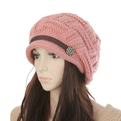 Women Winter Knitted Braided Beanie Hats Cabled Checker Pattern Hat Beret Slouchy Button Leather Belt Cap
Women Winter Knitted Braided Beanie Hats Cabled Checker Pattern Hat Beret Slouchy Button Leather Belt Cap