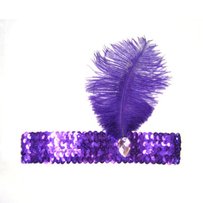 Feather Headband 1920s Flapper Sequin Headpiece Costume Head Band Party Favor Headwear
Feather Headband 1920s Flapper Sequin Headpiece Costume Head Band Party Favor Headwear