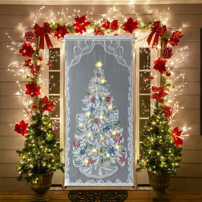 Tailored Christmas Lace Curtain LED Light Up Window Door Cloth Xmas Gift Home Party Decor
Tailored Christmas Lace Curtain LED Light Up Window Door Cloth Xmas Gift Home Party Decor