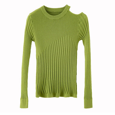 Women Slim Bottom Knit Off-the-shoulders Sweater Autumn Winter Solid Color Slim Long-Sleeved Round Collar Sweater
Women Slim Bottom Knit Off-the-shoulders Sweater Autumn Winter Solid Color Slim Long-Sleeved Round Collar Sweater