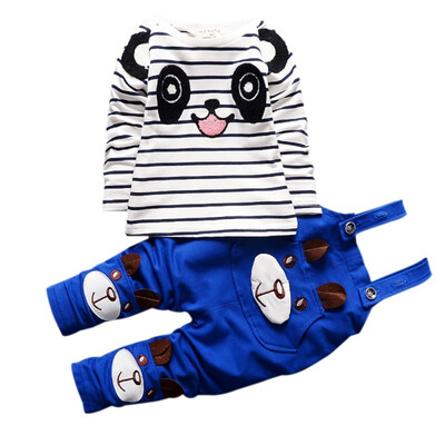 Children Clothing Baby Girl Boys Clothes Set Little Bear Stripe Long-Sleeve T-Shirt Straps Pants Set Kids Sport Suit Set 1-4Y
Children Clothing Baby Girl Boys Clothes Set Little Bear Stripe Long-Sleeve T-Shirt Straps Pants Set Kids Sport Suit Set 1-4Y