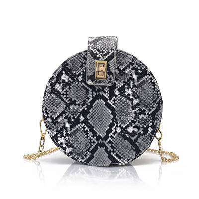 2019 Women Girls All-match Imitation Snakeskin Print Small Round Bag Elegant New Style Fashion Design Shoulder Cross body Bag
2019 Women Girls All-match Imitation Snakeskin Print Small Round Bag Elegant New Style Fashion Design Shoulder Cross body Bag