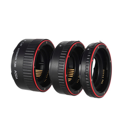 Auto Focus AF Macro Extension Tube Adapter Ring Set Kit 21mm13mm31mm with Gold-plated Electronic Contacts Sopport TTL for EF E
Auto Focus AF Macro Extension Tube Adapter Ring Set Kit 21mm13mm31mm with Gold-plated Electronic Contacts Sopport TTL for EF E