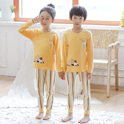 Autumn Pajamas Set Baby Kids Girls Boys Cartoon Print Sleepwear Set Long Sleeve Blouse TopsPants Pajamas
Autumn Pajamas Set Baby Kids Girls Boys Cartoon Print Sleepwear Set Long Sleeve Blouse TopsPants Pajamas