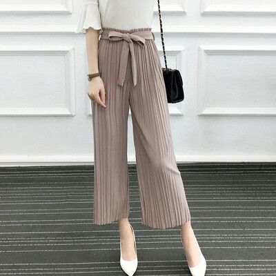 Korean Style Loose Casual Straight Pleated Pants Fashion Trend Solid Color Women Wide Leg Pants
Korean Style Loose Casual Straight Pleated Pants Fashion Trend Solid Color Women Wide Leg Pants