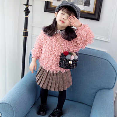 Winter Girls Fluffy Lapel Plus Velvet Princess Princess Sweater Warm Solid Cotton Full New Children Clothes
Winter Girls Fluffy Lapel Plus Velvet Princess Princess Sweater Warm Solid Cotton Full New Children Clothes
