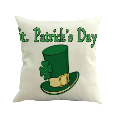 Happy green St Patricks day clover green hat Throw Pillow Cover Cushion Case Cotton Linen Material Decorative
Happy green St Patricks day clover green hat Throw Pillow Cover Cushion Case Cotton Linen Material Decorative