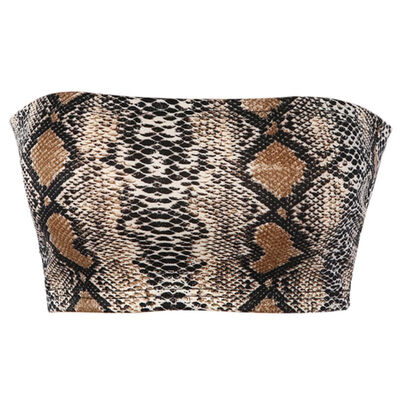 New Sexy Women Strapless Tops Off Shoulder Tube Top Ladies Stretch Crop Tops Fashion Party Clothing Snake Skin Printed
New Sexy Women Strapless Tops Off Shoulder Tube Top Ladies Stretch Crop Tops Fashion Party Clothing Snake Skin Printed