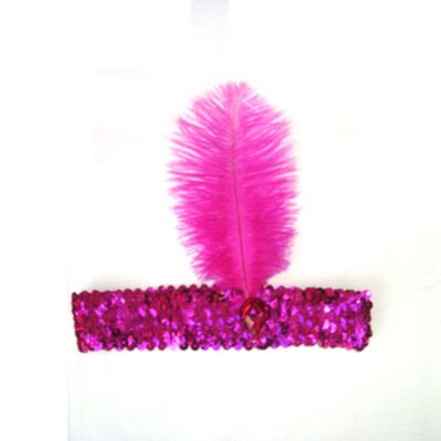 Feather Headband 1920s Flapper Sequin Headpiece Costume Head Band Party Favor Headwear
Feather Headband 1920s Flapper Sequin Headpiece Costume Head Band Party Favor Headwear