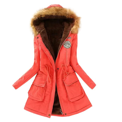 Winter Women Warm Long Sleeve Coat Faux Fur Collar Hooded Zipper Button lace Up Parka Outwear
Winter Women Warm Long Sleeve Coat Faux Fur Collar Hooded Zipper Button lace Up Parka Outwear