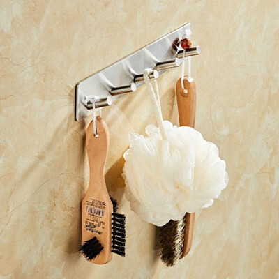 Bella new punch-free 304 stainless steel coat hook bathroom bathroom nail-free single hook coat kitchen hook 6 hook combination
Bella new punch-free 304 stainless steel coat hook bathroom bathroom nail-free single hook coat kitchen hook 6 hook combination