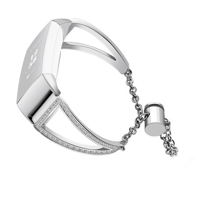 〖Follure〗Replacement Stainless Steel Crystal Watch Band Wrist strap For Fitbit Charge 3
〖Follure〗Replacement Stainless Steel Crystal Watch Band Wrist strap For Fitbit Charge 3