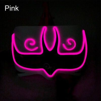 EL Wire LCold Light Mask Upper Face Covered Battery Powered Glowing Cosplay Costume for Halloween Party Supplies Christmas
EL Wire LCold Light Mask Upper Face Covered Battery Powered Glowing Cosplay Costume for Halloween Party Supplies Christmas