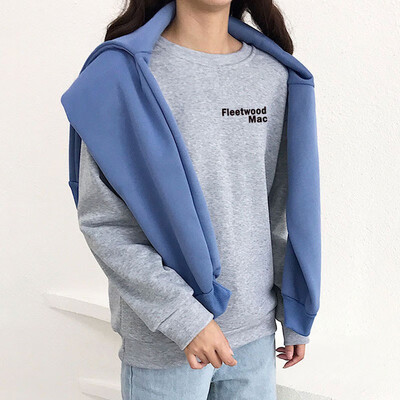 Women Simple Autumn Warm Sweatshirt Long Sleeve Plus Velvet Cute Letter Print Casual Loose Round Collar Sweatshirt
Women Simple Autumn Warm Sweatshirt Long Sleeve Plus Velvet Cute Letter Print Casual Loose Round Collar Sweatshirt