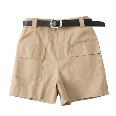 All-match 4 Solid Color Sashes Casual Women Shorts A-line High Waist Slim Summer Shorts Feminino Chic Ladies Bottom
All-match 4 Solid Color Sashes Casual Women Shorts A-line High Waist Slim Summer Shorts Feminino Chic Ladies Bottom
