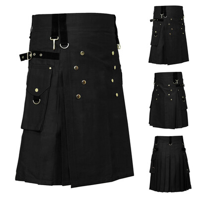 Gobestart Mens Vintage Kilt Scotland Gothic Fashion Kendo Pocket Skirts Scottish Clothing
Gobestart Mens Vintage Kilt Scotland Gothic Fashion Kendo Pocket Skirts Scottish Clothing
