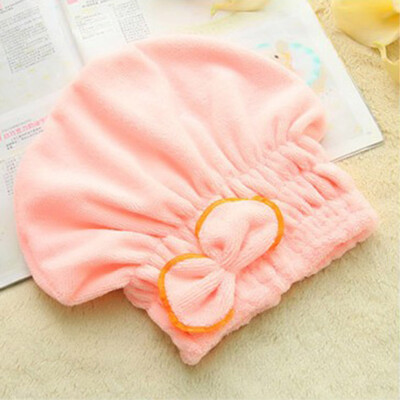 Fashion Strong Water Absorbing Coral Fleece Bow-Knot Dry Hair Towel Wrap Bathing Shower Cap Candy Color Girls Bathroom Accessories
Fashion Strong Water Absorbing Coral Fleece Bow-Knot Dry Hair Towel Wrap Bathing Shower Cap Candy Color Girls Bathroom Accessories