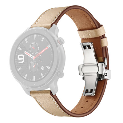 〖Follure〗Butterfly Buckle Leather Wrist Watch Strap Band For AMAZFIT GTR Watch 42mm SL
〖Follure〗Butterfly Buckle Leather Wrist Watch Strap Band For AMAZFIT GTR Watch 42mm SL