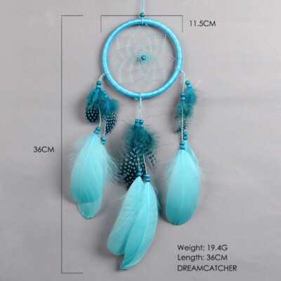 Handmade Bead Dream Catcher Wind Chimes Indian Style Feather Pendant Ornament Hanging Home Decor Crafts Decorations
Handmade Bead Dream Catcher Wind Chimes Indian Style Feather Pendant Ornament Hanging Home Decor Crafts Decorations