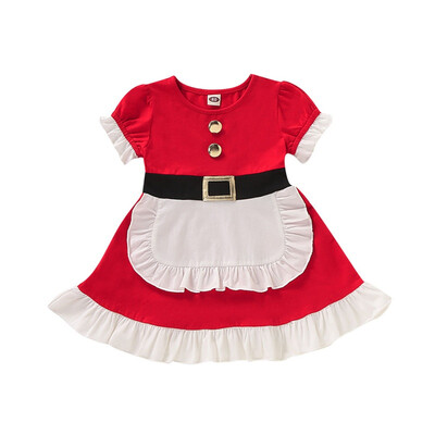 Spring Summer Autumn New Baby Kids Girls Cotton Christmas Style Short Sleeve Dress Casual Comfortable Patchwork Princess Dress
Spring Summer Autumn New Baby Kids Girls Cotton Christmas Style Short Sleeve Dress Casual Comfortable Patchwork Princess Dress