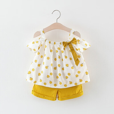 NEW Summer Baby Girls Shorts Set Casual Fruit Print Off-shoulder Strap T-shirt TopsShorts Suits Costume Set
NEW Summer Baby Girls Shorts Set Casual Fruit Print Off-shoulder Strap T-shirt TopsShorts Suits Costume Set