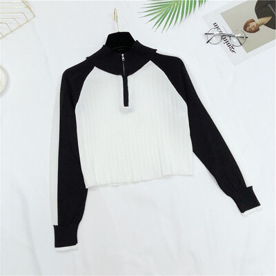 Fashion Turtleneck Sweater Women Spring Autumn Zipped Knitted Pullover patchwork Slim Soft Jumper Sweater Female Knit Tops
Fashion Turtleneck Sweater Women Spring Autumn Zipped Knitted Pullover patchwork Slim Soft Jumper Sweater Female Knit Tops