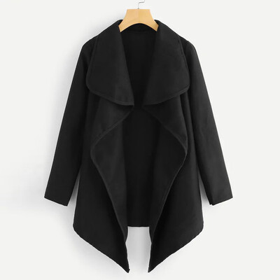 Toponeto Fashion Women Outwear Long Sleeves Plaid Lapel Irregular Cardigan Woolen Coat
Toponeto Fashion Women Outwear Long Sleeves Plaid Lapel Irregular Cardigan Woolen Coat