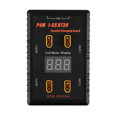 New P4M 1-6S XT60 P4 1-6S XT30 Parallel Charging Board Support 40A Input4 Channels Output
New P4M 1-6S XT60 P4 1-6S XT30 Parallel Charging Board Support 40A Input4 Channels Output