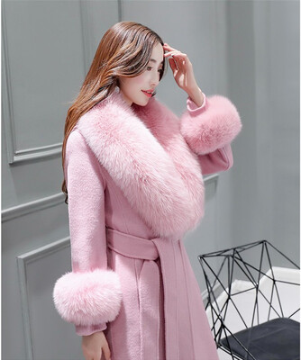 New womens winter wear Europe station slim woolen overcoat for womens fur collar woolen overcoat 2018
New womens winter wear Europe station slim woolen overcoat for womens fur collar woolen overcoat 2018
