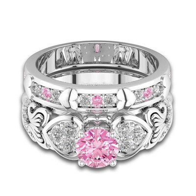 1 Pair Lover Ring High-grade Platinum-plated Fashionable Jewelry AAA Zircon Double Couple Ring
1 Pair Lover Ring High-grade Platinum-plated Fashionable Jewelry AAA Zircon Double Couple Ring