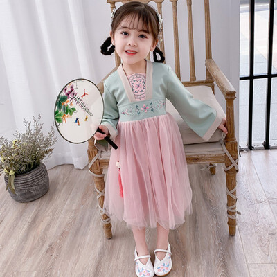 Children Clothes 1-7T Autumn Girls Cute Embroidered Mesh Stitching Princess Long-Sleeved Sweet Dress
Children Clothes 1-7T Autumn Girls Cute Embroidered Mesh Stitching Princess Long-Sleeved Sweet Dress
