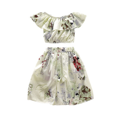Summer Baby Girl Cute Two-pieces Sets Floral Printed Top And Long Skirt Kit Children Kids Outfit Set
Summer Baby Girl Cute Two-pieces Sets Floral Printed Top And Long Skirt Kit Children Kids Outfit Set